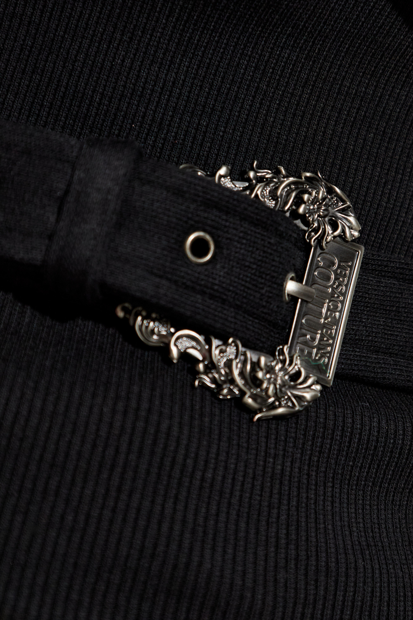 Black Sweatshirt with belt Versace Jeans Couture - Vitkac Canada